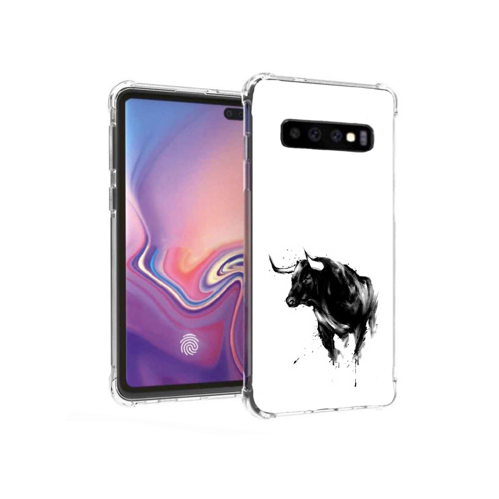 Чехол MyPads Tocco для Samsung Galaxy S10+ бык (PT125670.500.254)