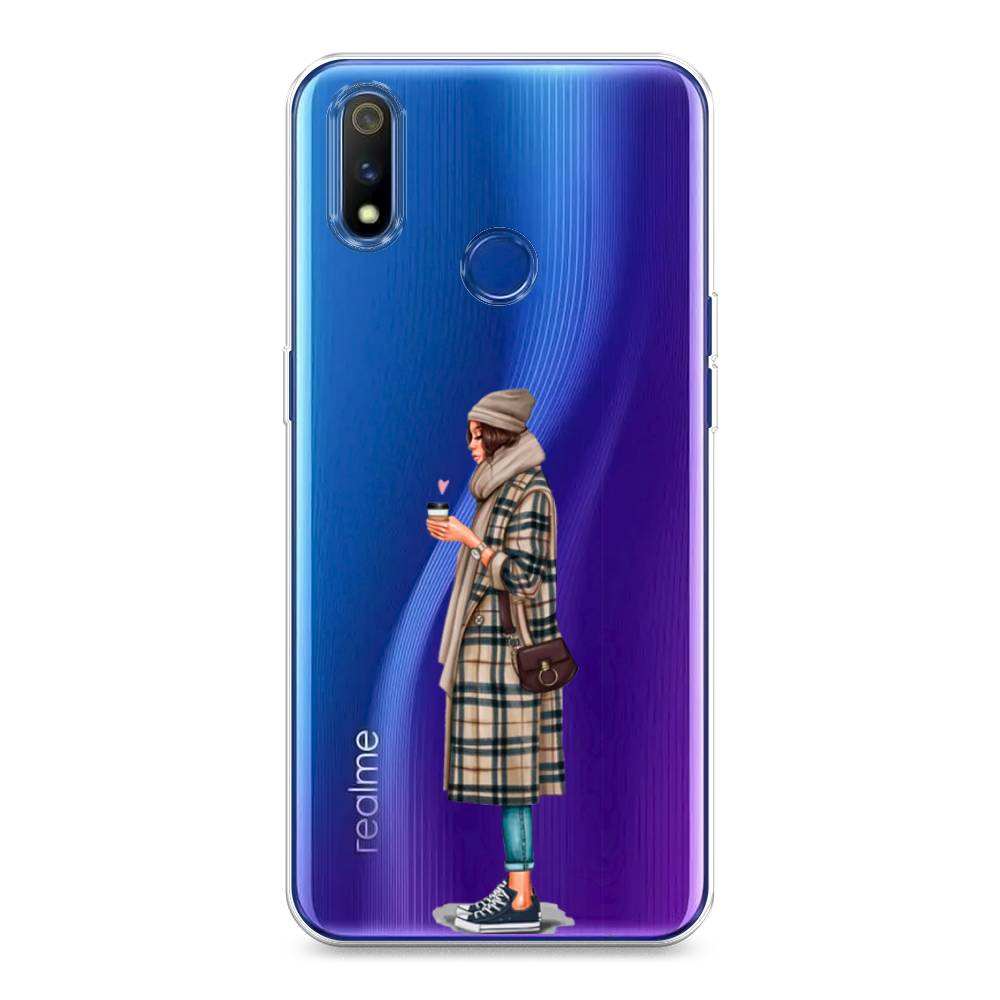 

Чехол на Realme 3 Pro "Утренний кофе", Коричневый;бежевый, 251250-6