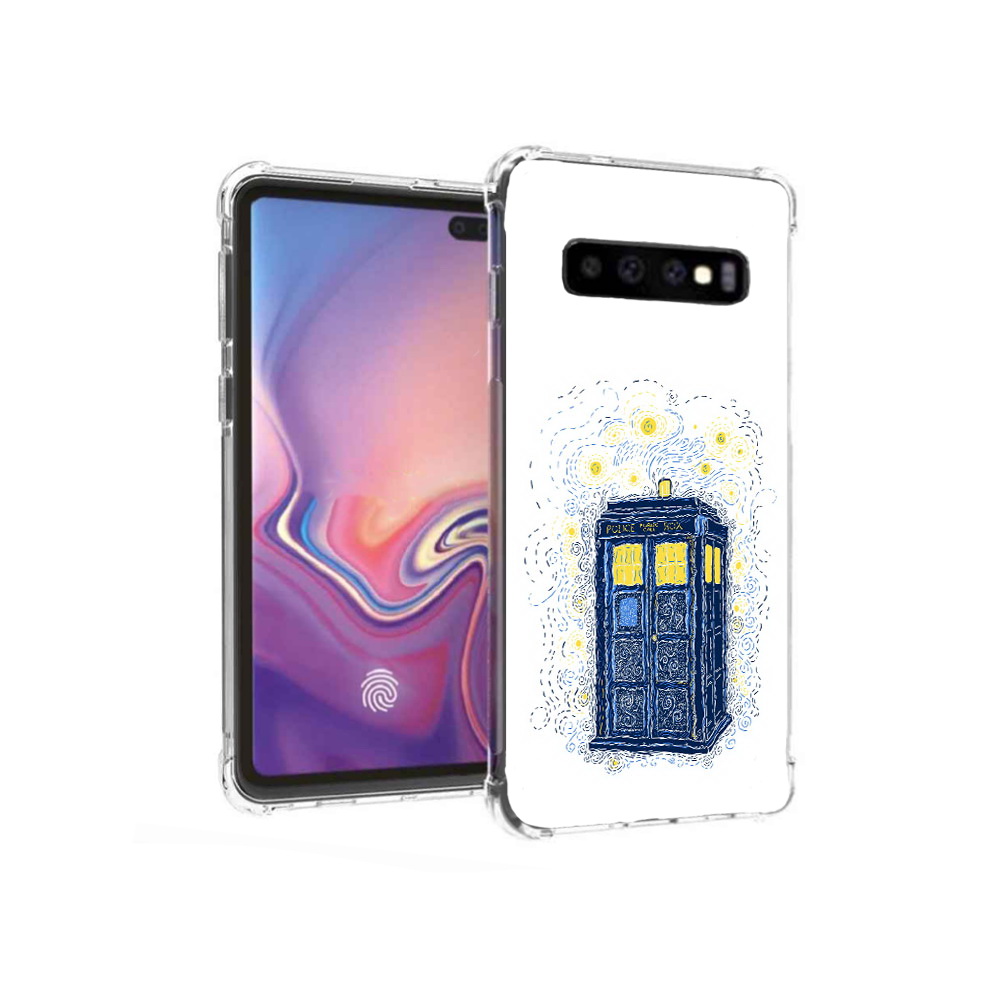 

Чехол MyPads Tocco для Samsung Galaxy S10+ будка рисунок (PT125670.500.249), Прозрачный, Tocco