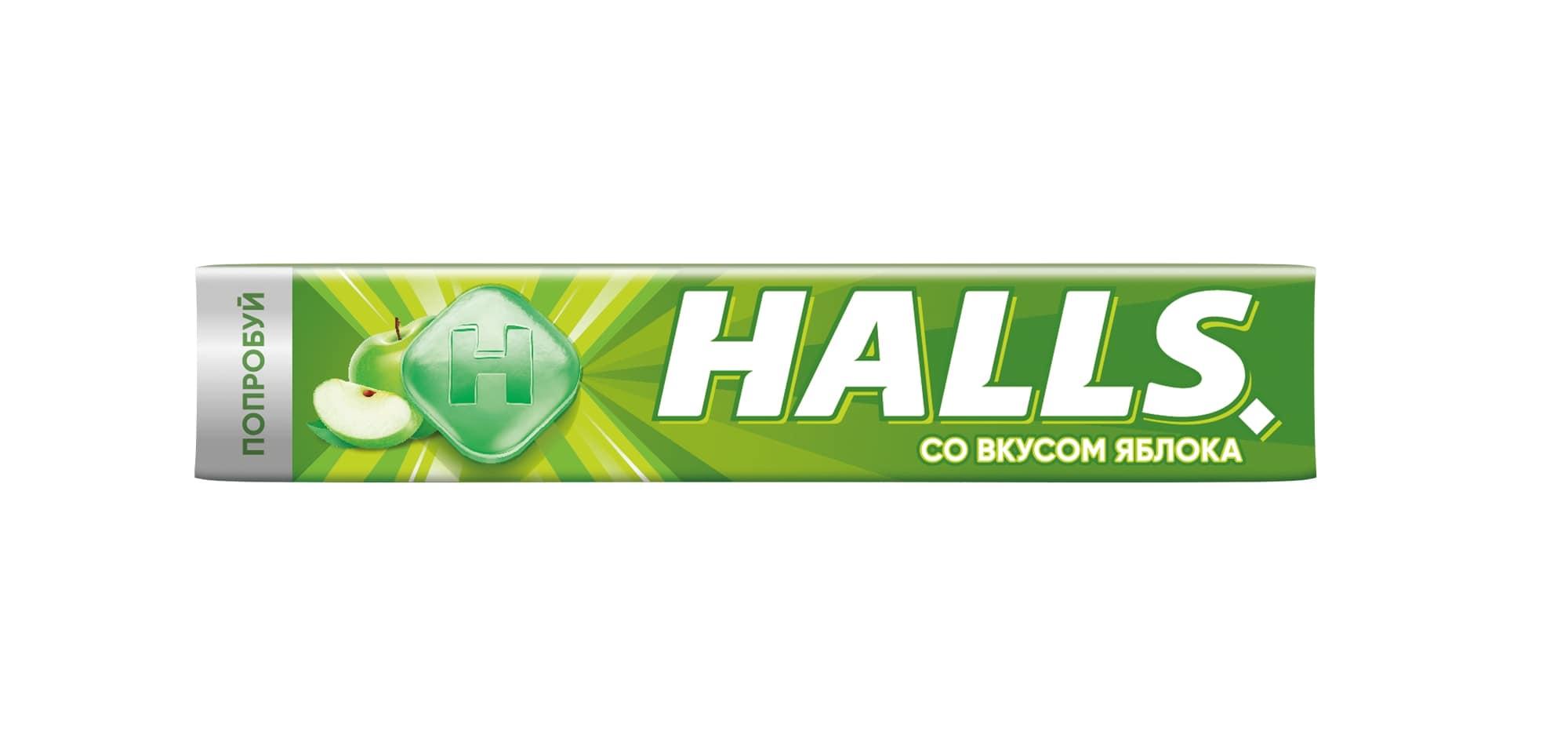 Карамель леденцовая Halls с яблоком 25 г