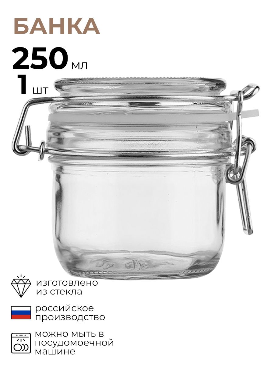 

Банка круглая с крышкой Optima 250мл, Прозрачный