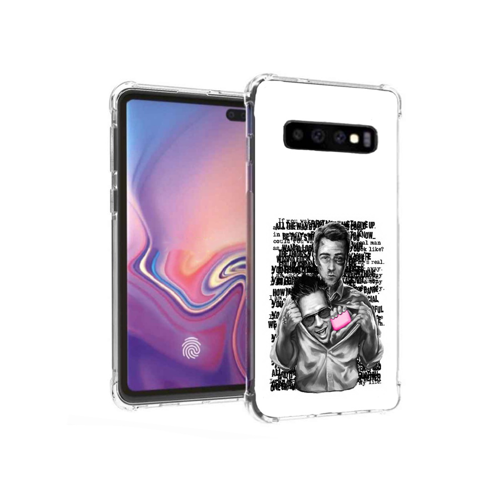 

Чехол MyPads Tocco для Samsung Galaxy S10+ бойцовский клуб (PT125670.500.242), Прозрачный, Tocco