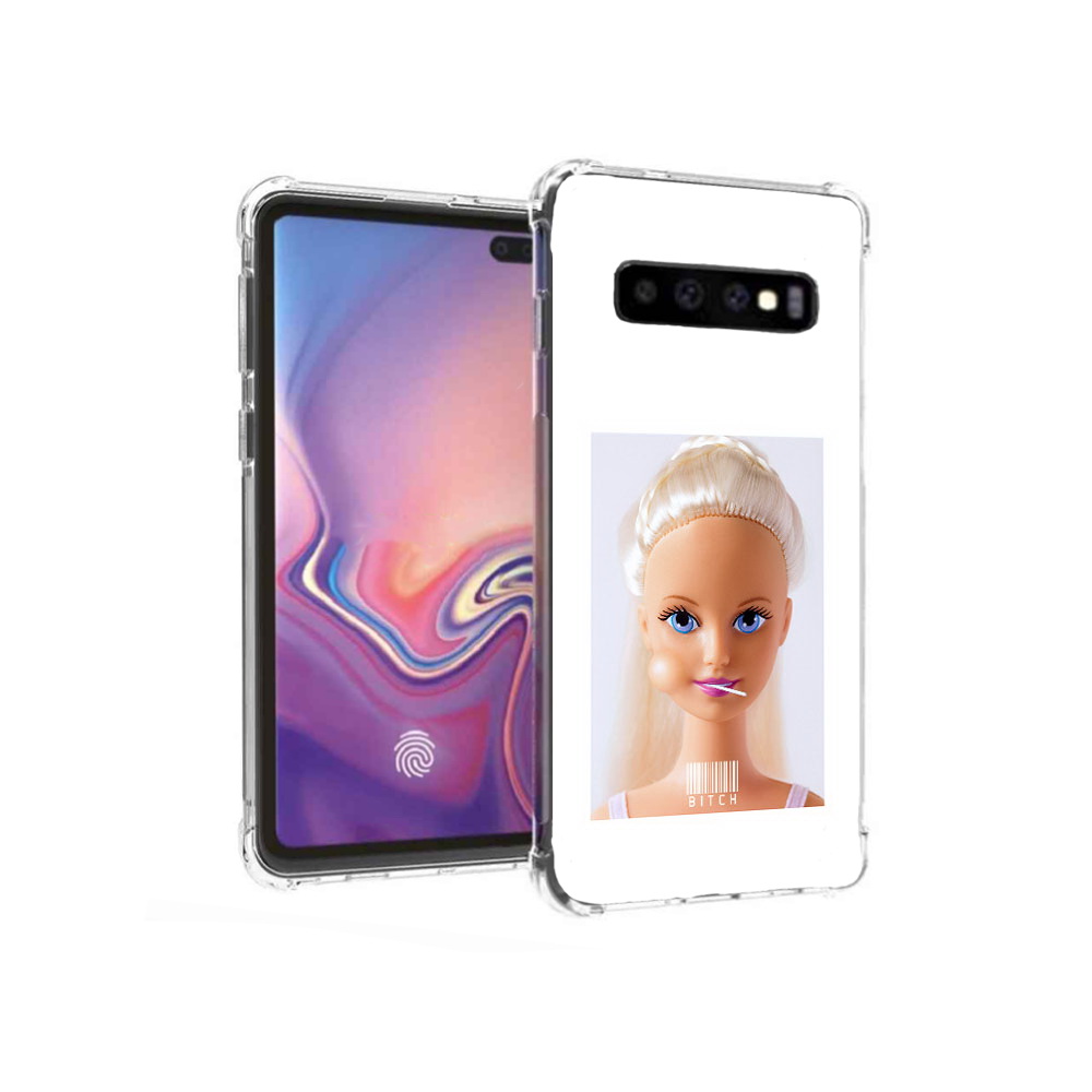 

Чехол MyPads Tocco для Samsung Galaxy S10+ барби (PT125670.500.226), Прозрачный, Tocco