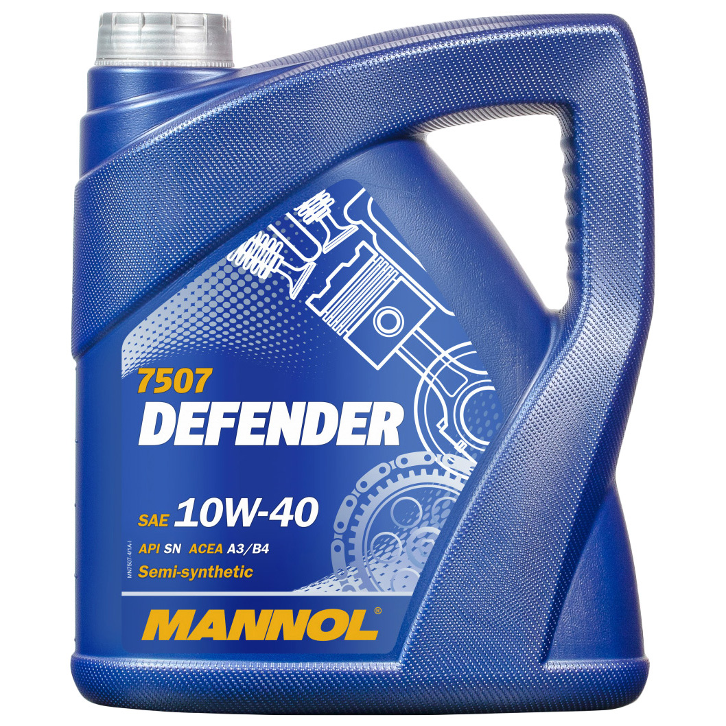 Моторное масло Mannol полусинтетическое Stahlsynt Defender 10W40 4л