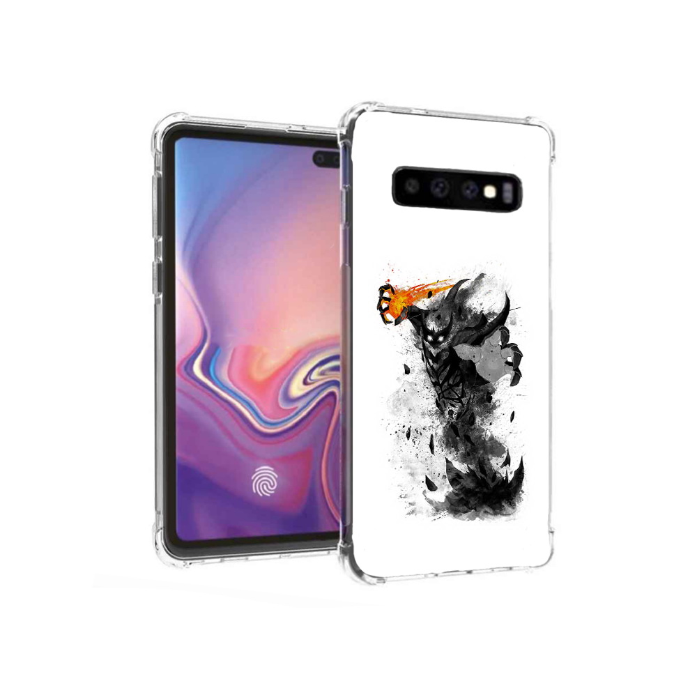 

Чехол MyPads Tocco для Samsung Galaxy S10+ nevermore черно белый (PT125670.500.21), Прозрачный, Tocco