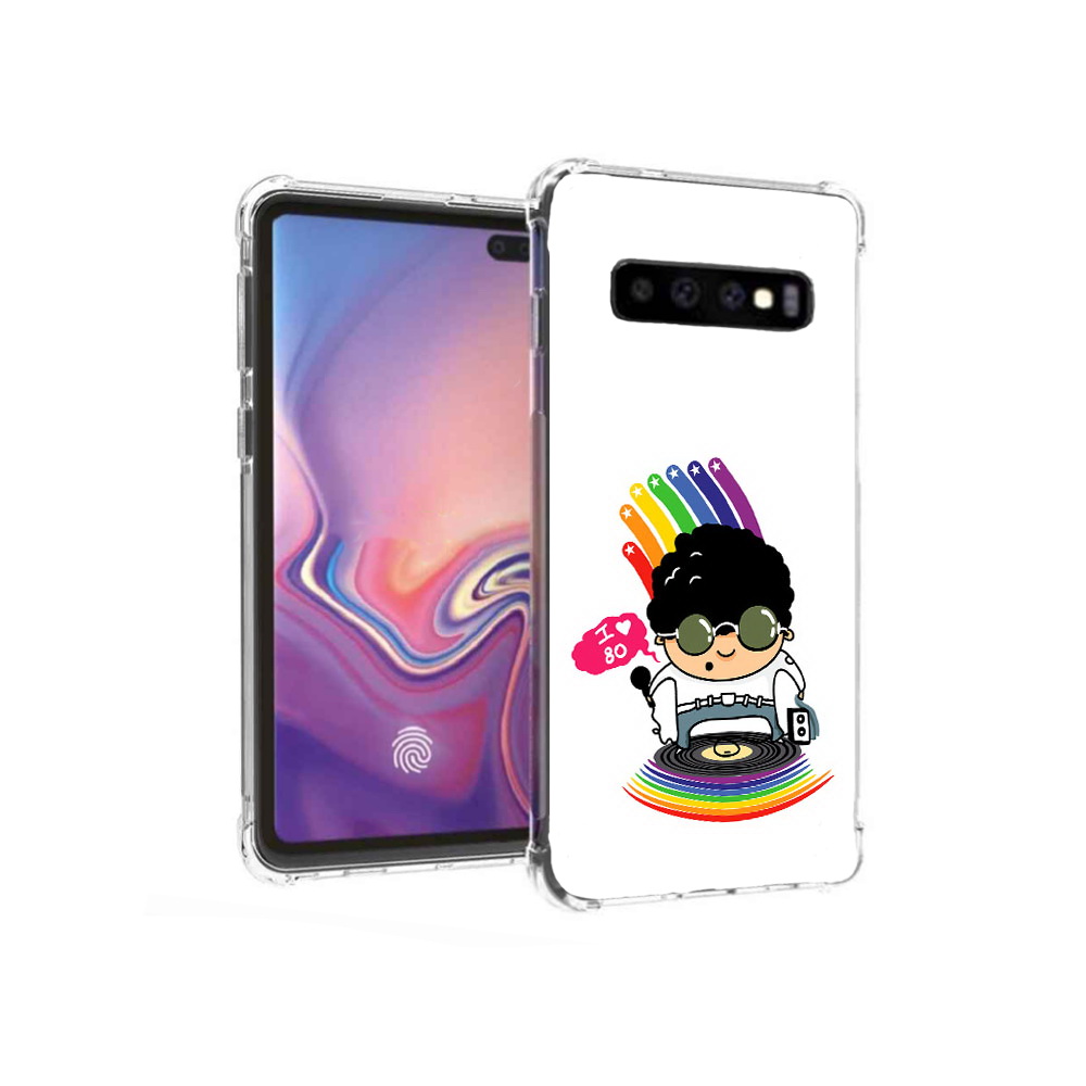 

Чехол MyPads Tocco для Samsung Galaxy S10+ Я люблю 80-е (PT125670.500.205), Прозрачный, Tocco