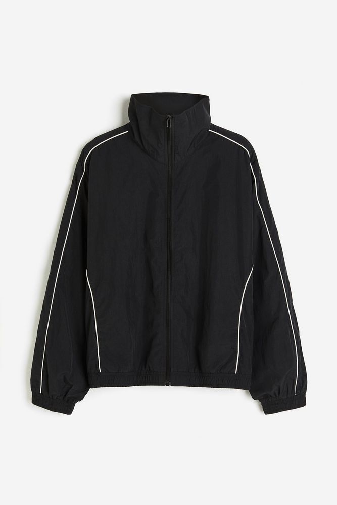 

Ветровка женская H&M 1215362 черная XS, Черный, 1215362
