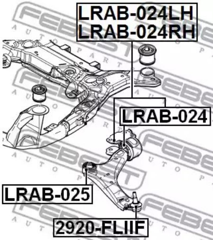 

FEBEST Опора шаров.пер.рычага LAND ROVER FREELANDER II 06> FEBEST 2920-FLIIF