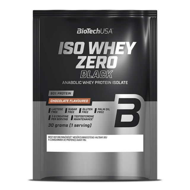 фото Изолят сывороточного протеина biotechusa iso whey zero black 30 г, шоколад