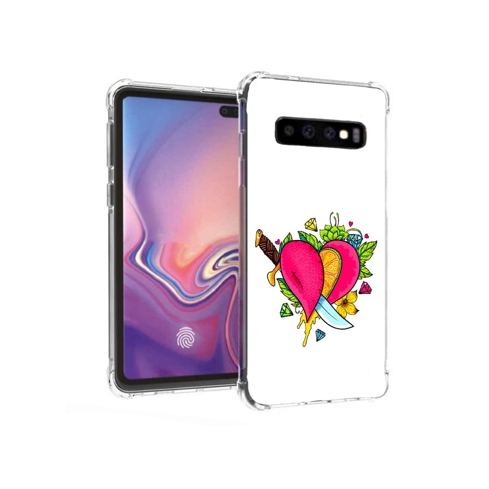 

Чехол MyPads Tocco для Samsung Galaxy S10+ Фруктовое сердце (PT125670.500.188), Прозрачный, Tocco