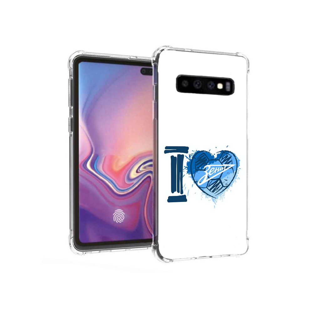 

Чехол MyPads Tocco для Samsung Galaxy S10+ ФК я люблю зенит (PT125670.500.186), Прозрачный, Tocco