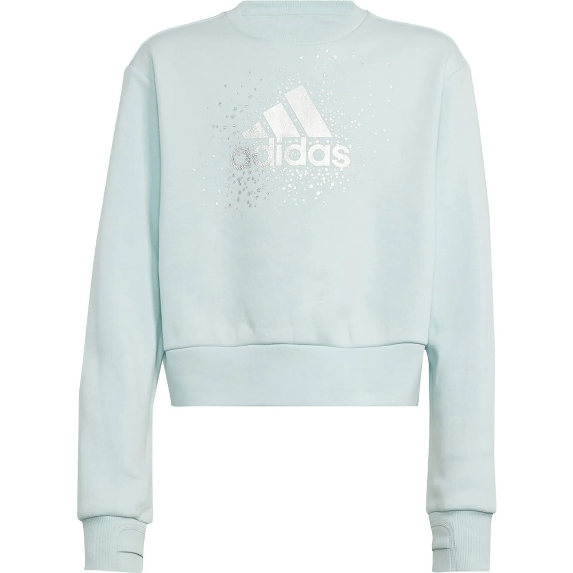 

Свитшот Adidas для девочек, IV9417, голубой AE6R, размер 170, IV9417