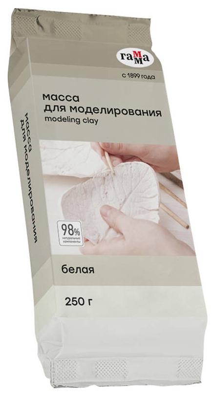 

Масса для лепки Гамма Хобби белая 250 г, Белый
