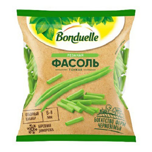 

Фасоль стручковая Bonduelle тонкая резаная быстрозамороженная 400 г