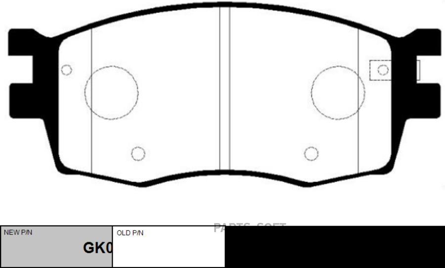 

Тормозные колодки Ctr GK0541