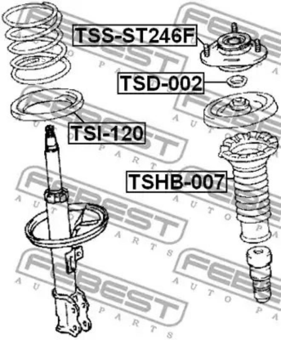 

Опора Пер Амортизатора Toy Isis Anm10/Zgm10/Zgm11/Znm10 2004-