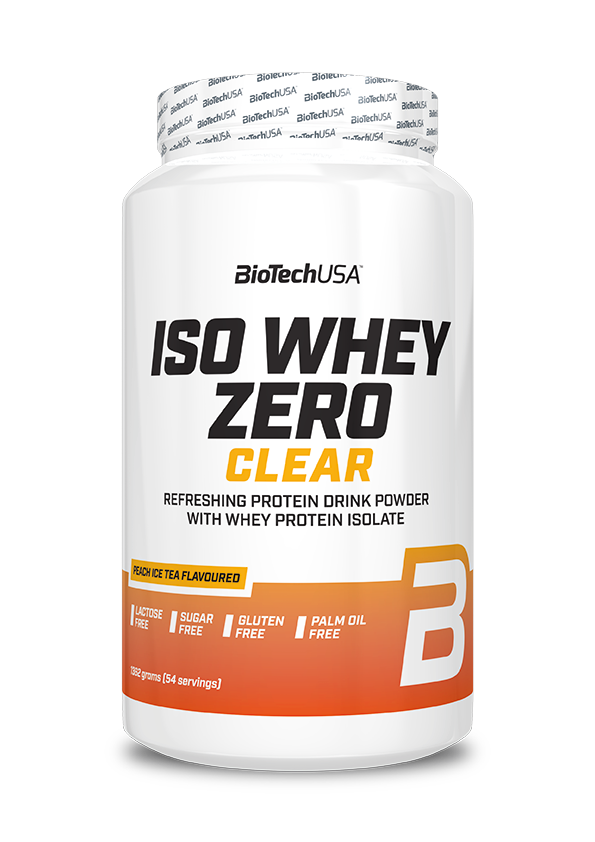 

Изолят сывороточного протеина BioTechUSA Iso Whey Zero Clear 1362 г, персиковый чай