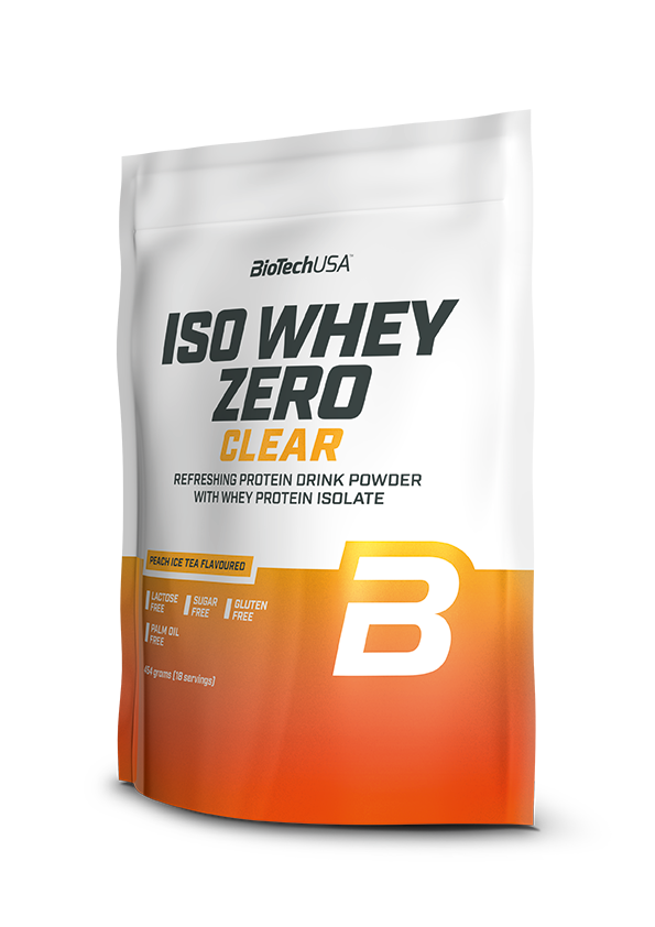 фото Изолят сывороточного протеина biotechusa iso whey zero clear 454 г, персиковый чай