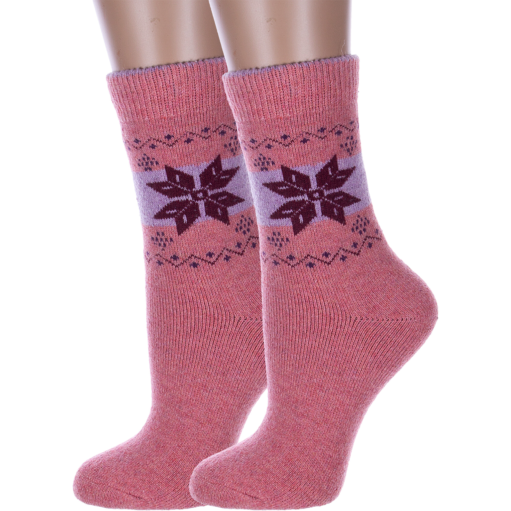 Комплект носков женских Hobby Line 2-Нжамв6005 розовых 36-40, 2 пары