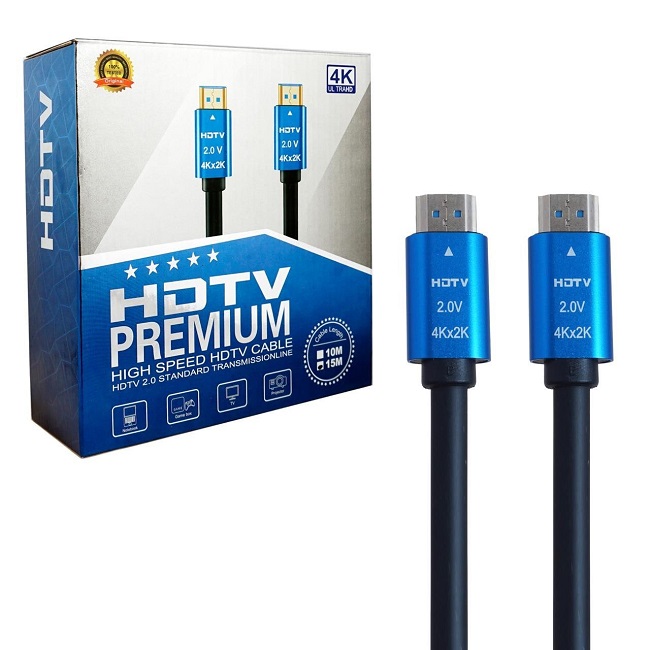 

Кабель ProfiCable HDMI - HDMI вилка-вилка 15м (PCS5816-15.0) синий, HDMI/HDMI Premium 4K