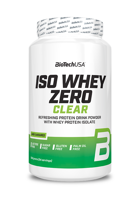 

Изолят сывороточного протеина BioTechUSA Iso Whey Zero Clear 1362 г, лайм