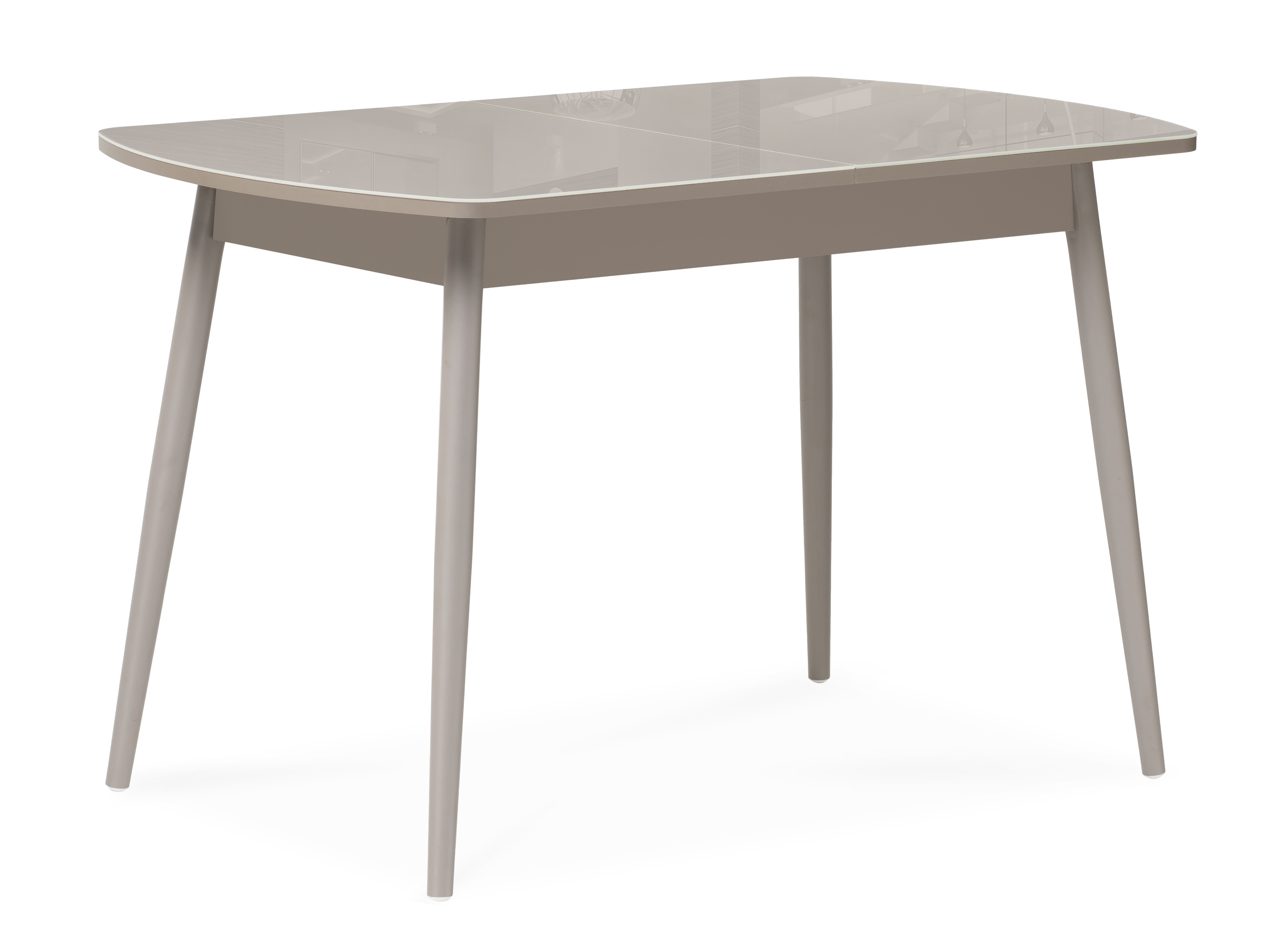 Стеклянный стол Бейкер 120152х70х75 латте капучино 17894₽