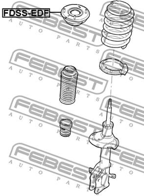 

FEBEST Опора переднего амортизатора FEBEST FDSS-EDF