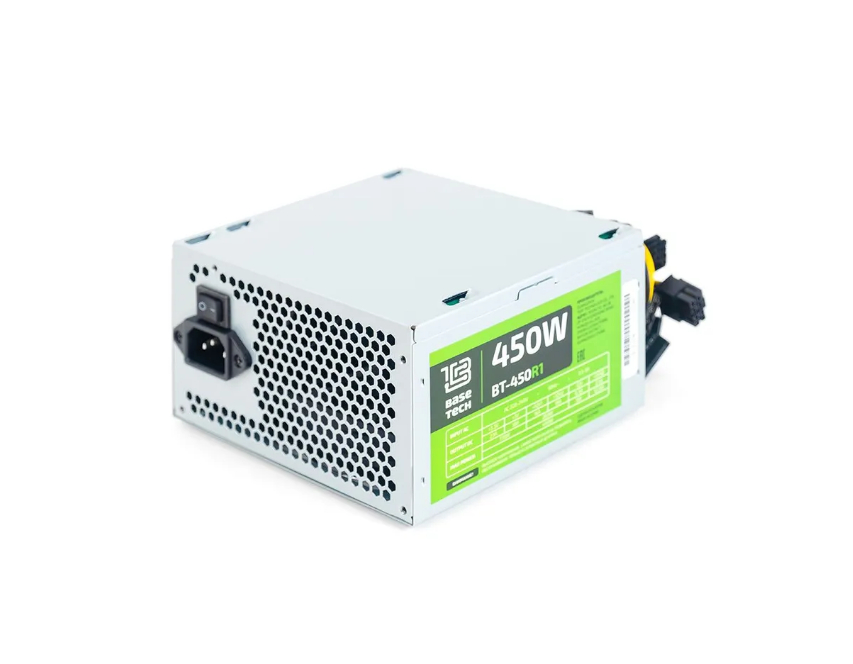 

Блок питания BaseTech 450Вт (BT-450R1), Серебристый