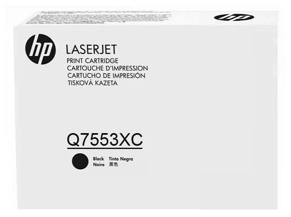 Картридж для лазерного принтера HP Q7553XC (Q7553XC) черный, оригинальный