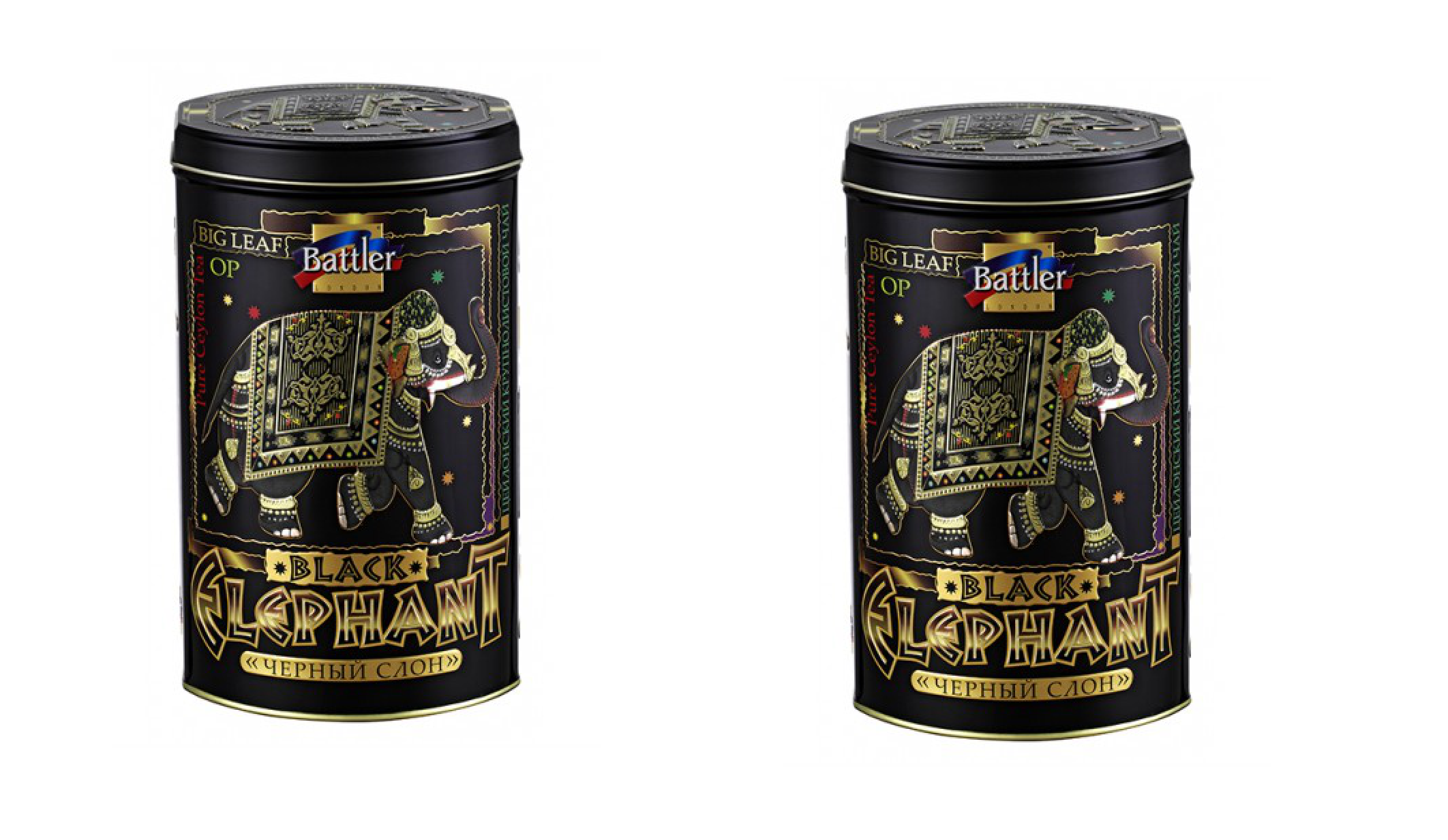 

Чай черный Battler листовой Черный Слон, 100 г * 2 шт
