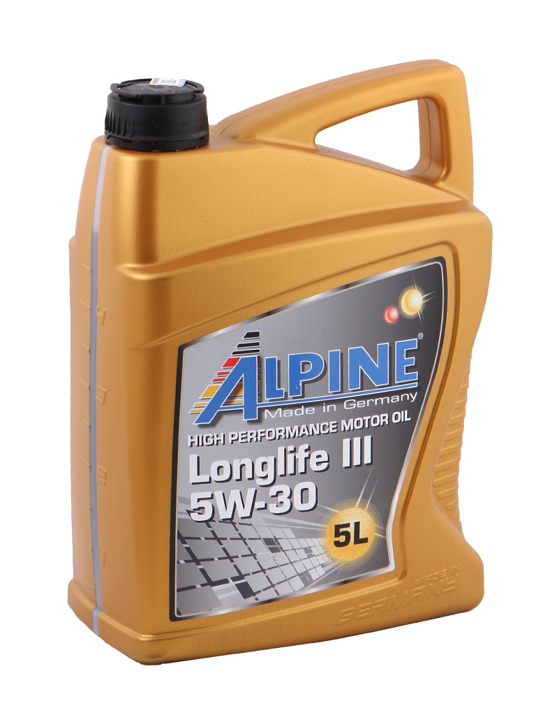 фото Масло моторное синтетическое alpine longlife iii 5w-30 5l 0100282