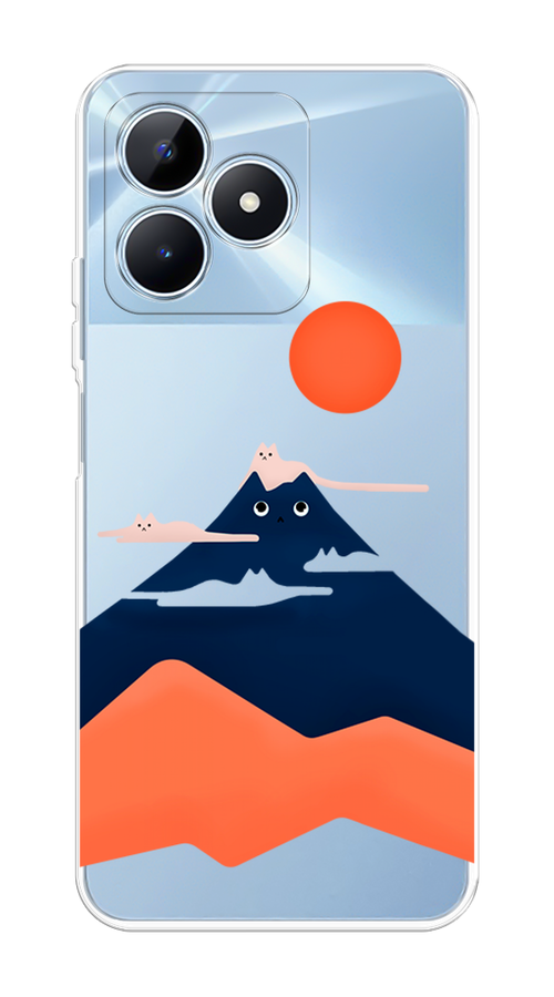 

Чехол на Realme C60 "Кот-гора", Черный;оранжевый, 2516550-1