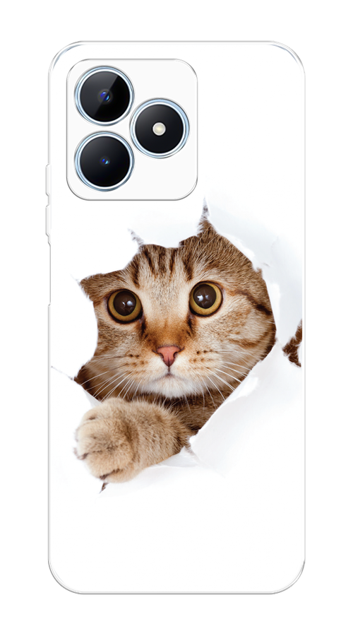 

Чехол на Realme C60 "Кот и бумага", Белый;коричневый, 2516550-1