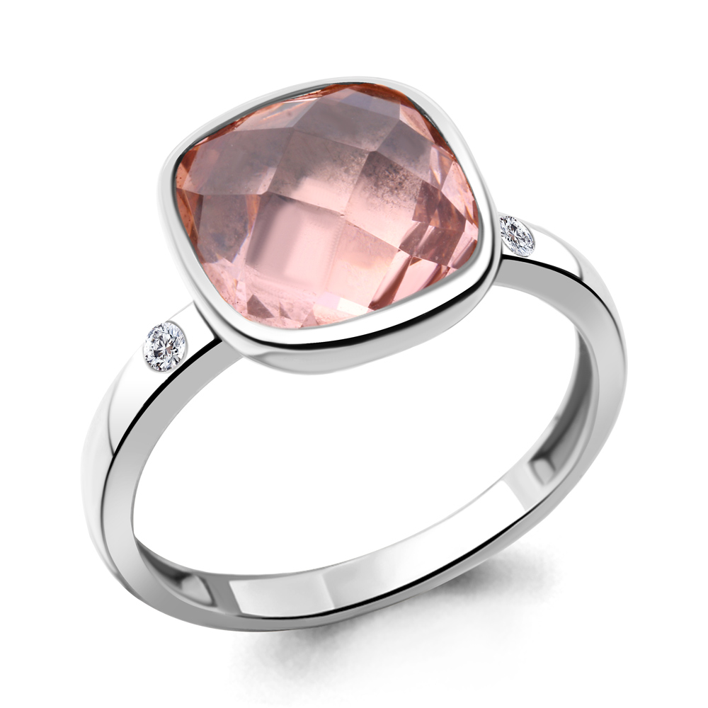 

Кольцо из серебра с фианитом Aquamarine Aquamarine 6943690А_925_р р, 6943690А_925_р