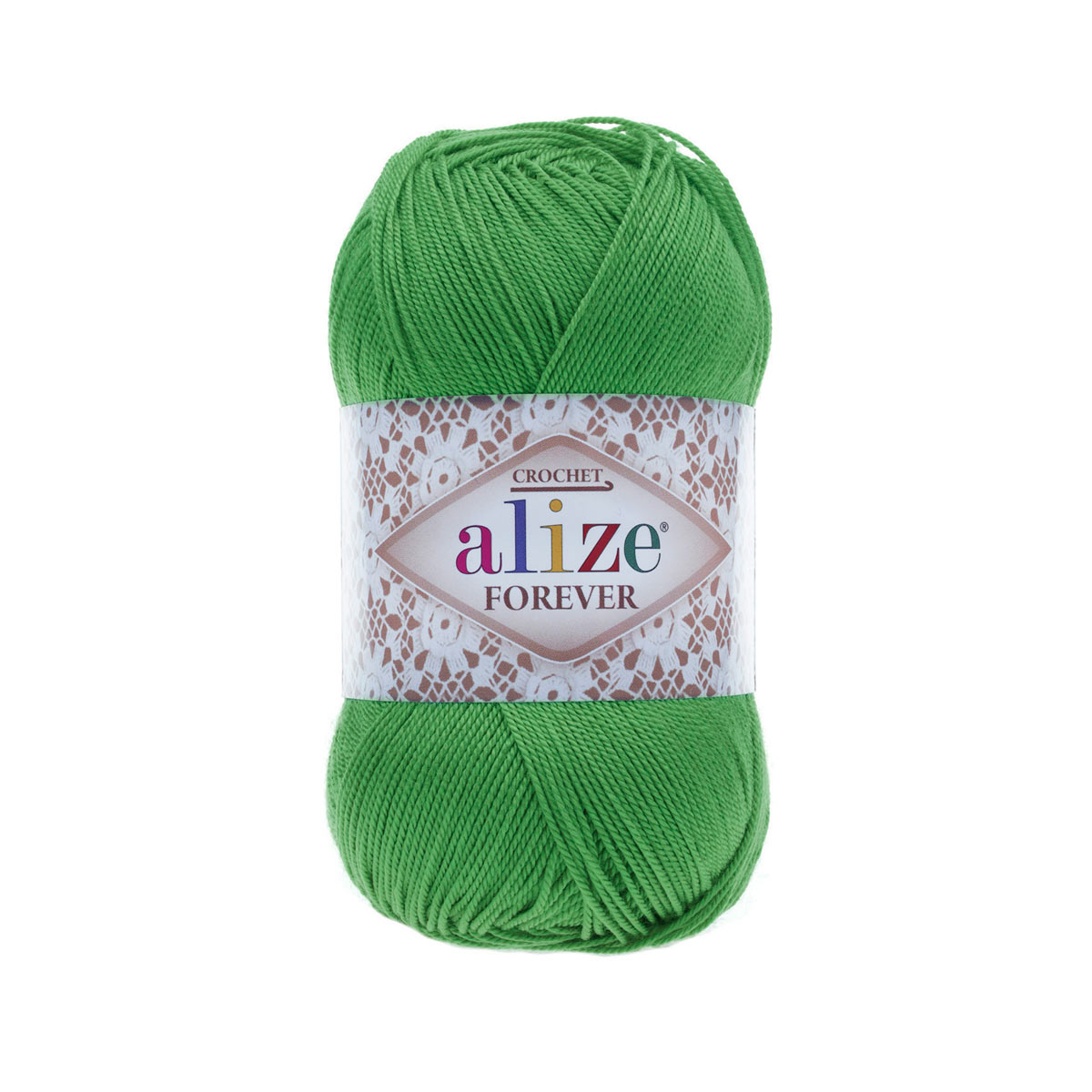 фото Пряжа alize 'forever crochet' 50 г, 300 м (100% микроакрил) ту (328 трава), 5 мотков