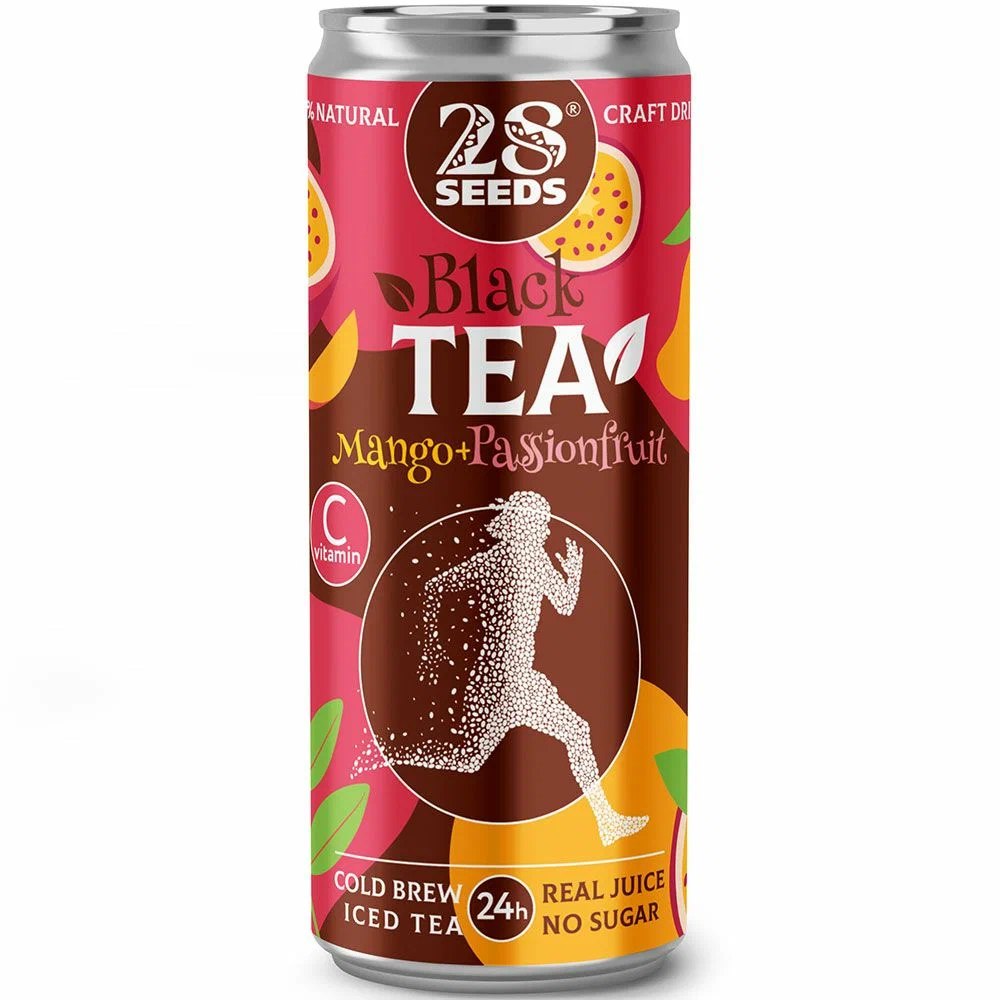 Чай чёрный 28 seeds Манго маракуйя Cold Brew 28, 330 мл