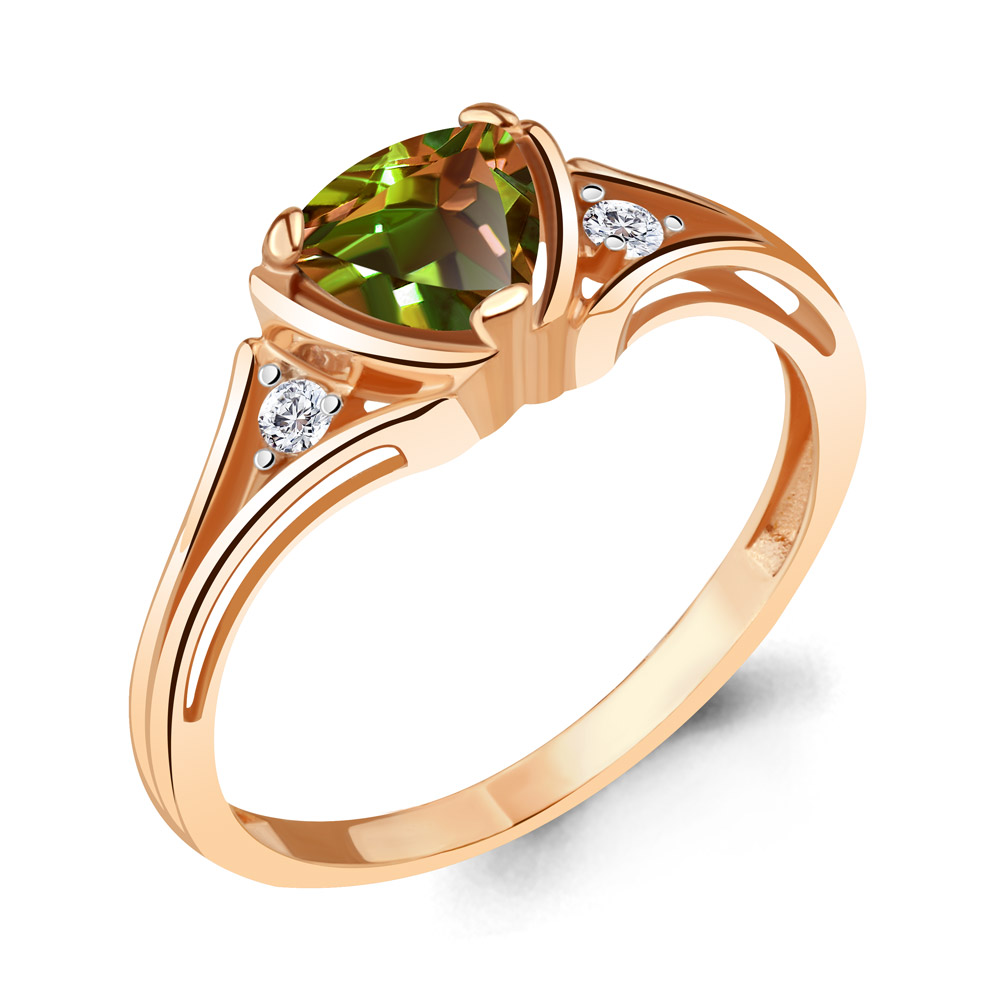 

Кольцо из серебра с фианитом Aquamarine Aquamarine 6943219А_925_з р, 6943219А_925_з