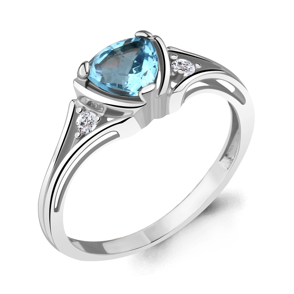 

Кольцо из серебра с топазом Aquamarine Aquamarine 6943202А_925_р р, 6943202А_925_р