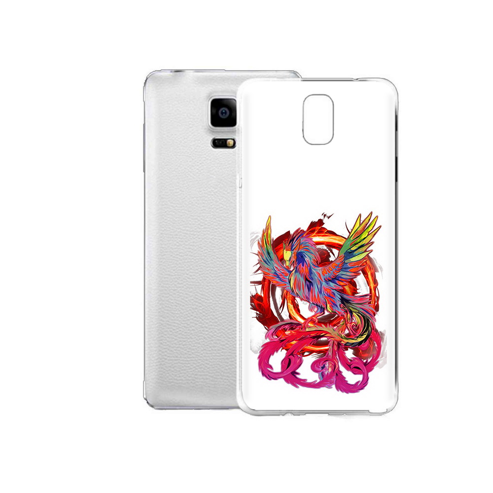 Чехол MyPads Tocco для Samsung Galaxy Note Edge красочный феникс (PT11952.563.414)