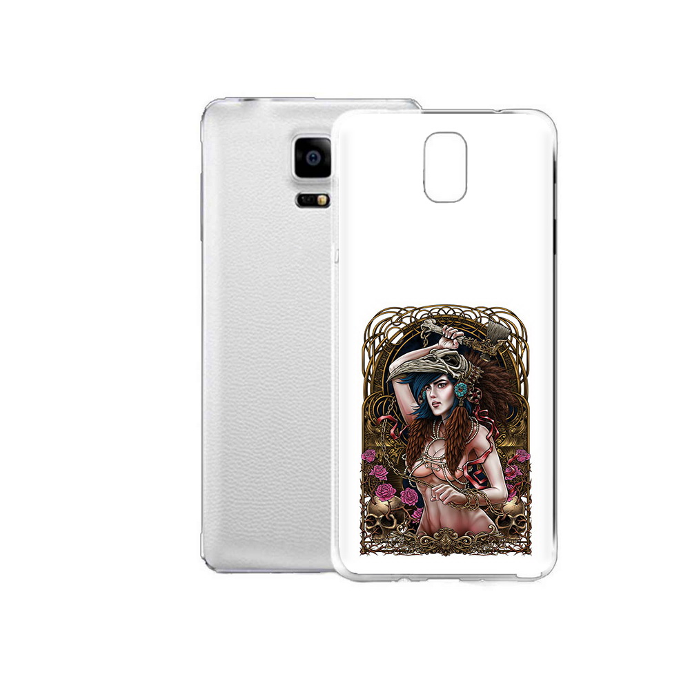 

Чехол MyPads Tocco для Samsung Galaxy Note Edge красивая девушка рисунок (PT11952.563.407), Прозрачный, Tocco