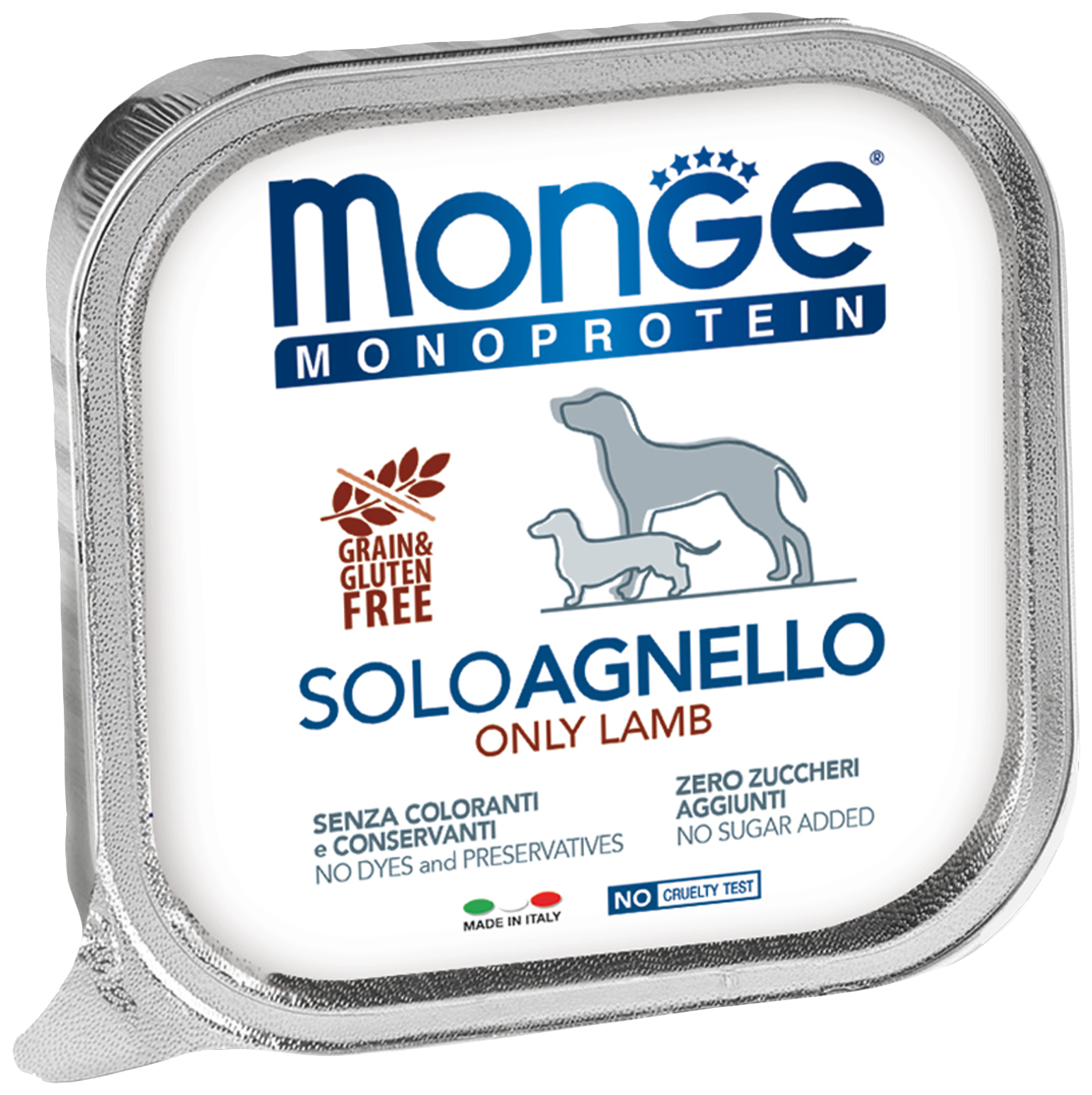 

Консервы для собак Monge Dog Monoproteico Solo, паштет из ягненка, 150 г