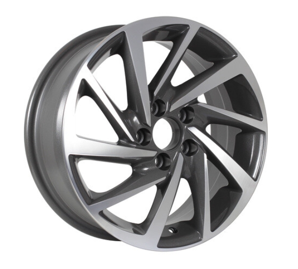 

Колесный диск KDW KD1530 R15x6 4x100 ET46 CB54.1 Grey Front Polished