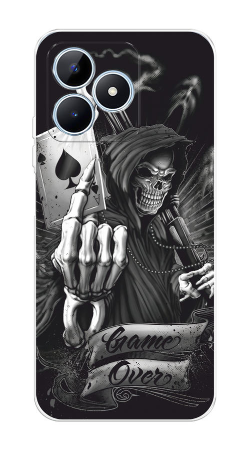 

Чехол на Realme C60 "Игра закончена", Черный;серый, 2516550-1