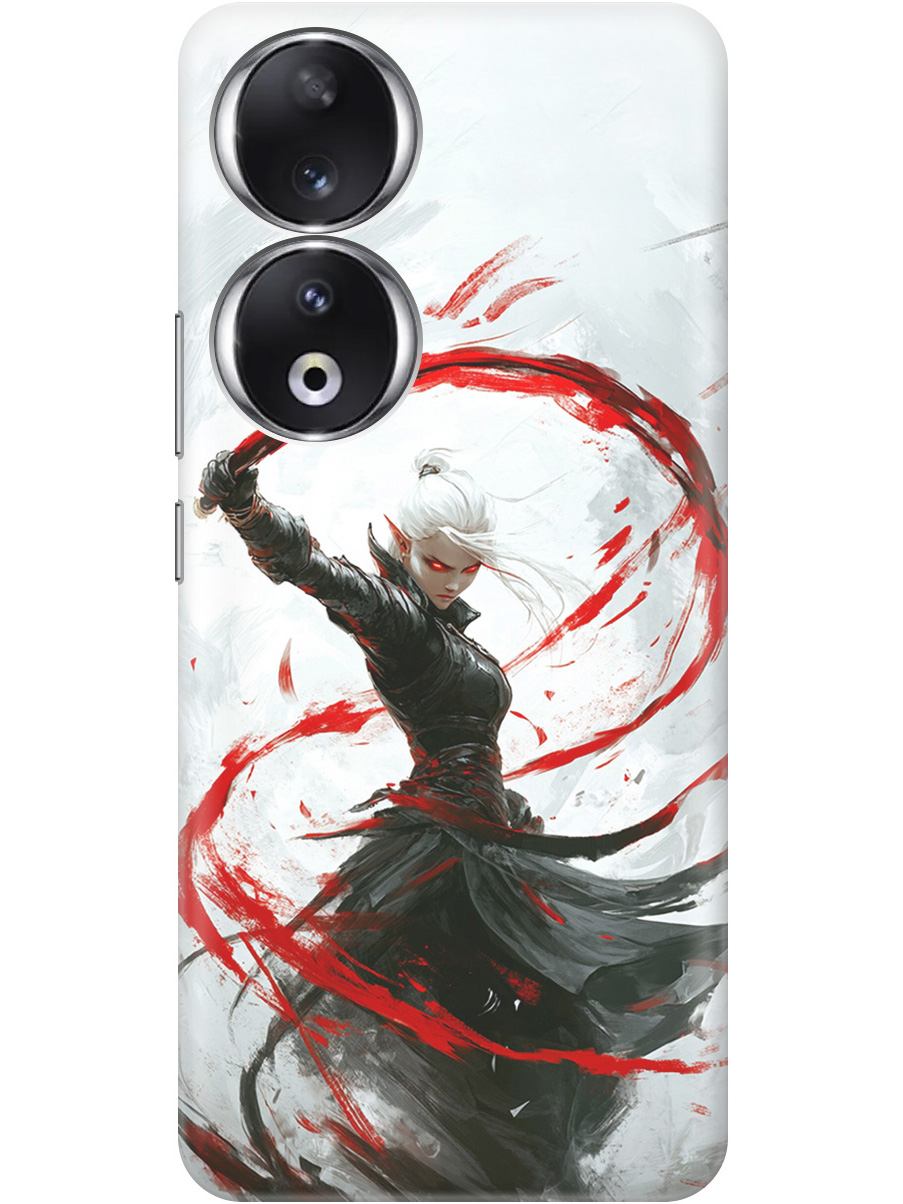 

Силиконовый чехол на Honor 90 с принтом "Эльфийка", Прозрачный;белый;красный;черный, 772618185