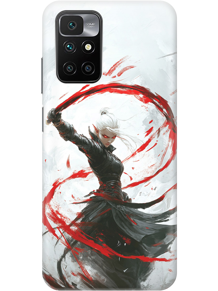 

Силиконовый чехол на Xiaomi Redmi 10 с принтом "Эльфийка", Прозрачный;белый;красный;черный, 731907185