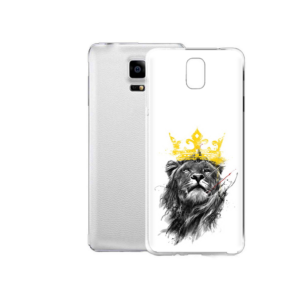 

Чехол MyPads Tocco для Samsung Galaxy Note Edge король-лев (PT11952.563.391), Прозрачный, Tocco
