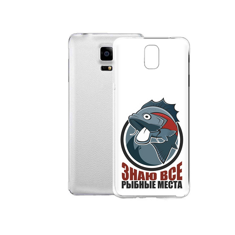 

Чехол MyPads Tocco для Samsung Galaxy Note Edge знаю все рыбные места (PT11952.563.367), Прозрачный, Tocco