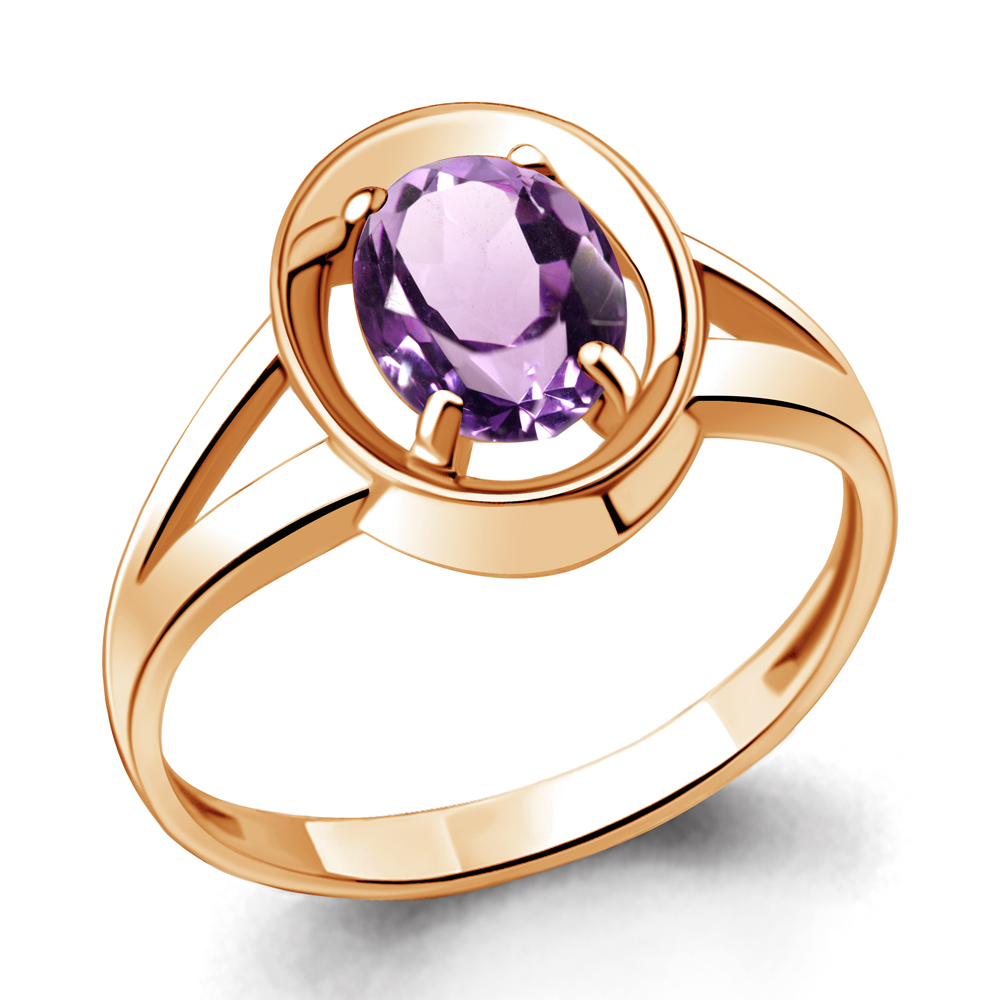 

Кольцо из серебра с аметистом Aquamarine Aquamarine 6941904_925_з р. 19,5, 6941904_925_з