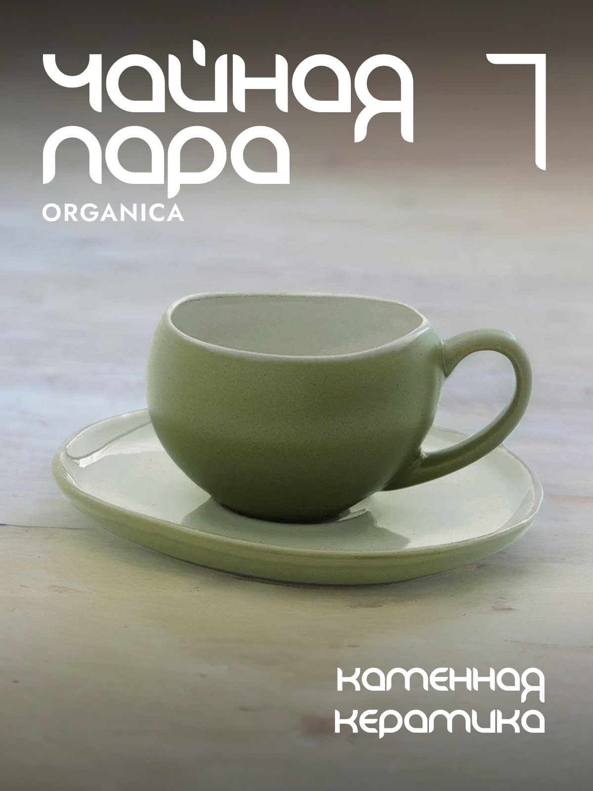

Кофейная пара Easy Life Organica керамическая 90 мл EL-R2657/ORGR, Зеленый
