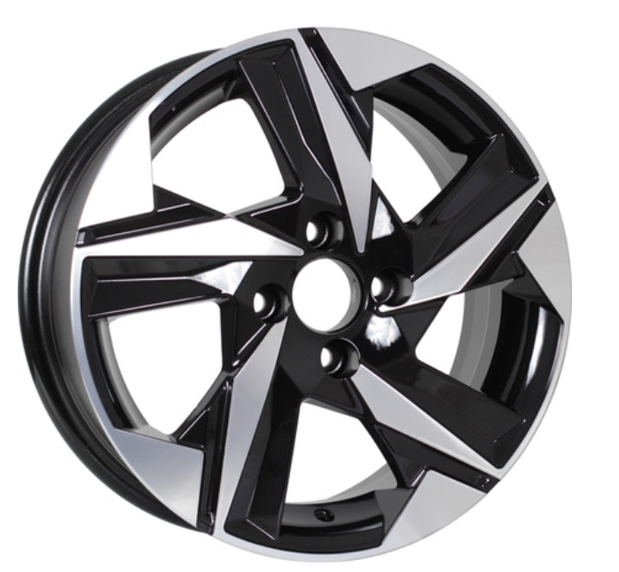 

Колесный диск KDW KD1520 R15x6 4x100 ET46 CB54.1 Black Front Polished